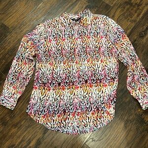 Ladies Liverpool Button Down Blouse Size Medium